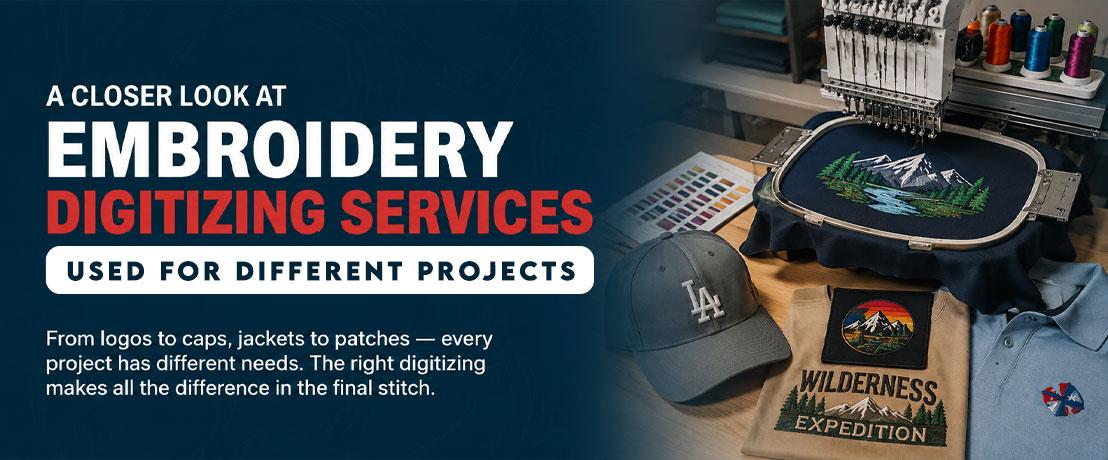 A Closer Look at the Embroidery Digitizing Services Used for Different Projects